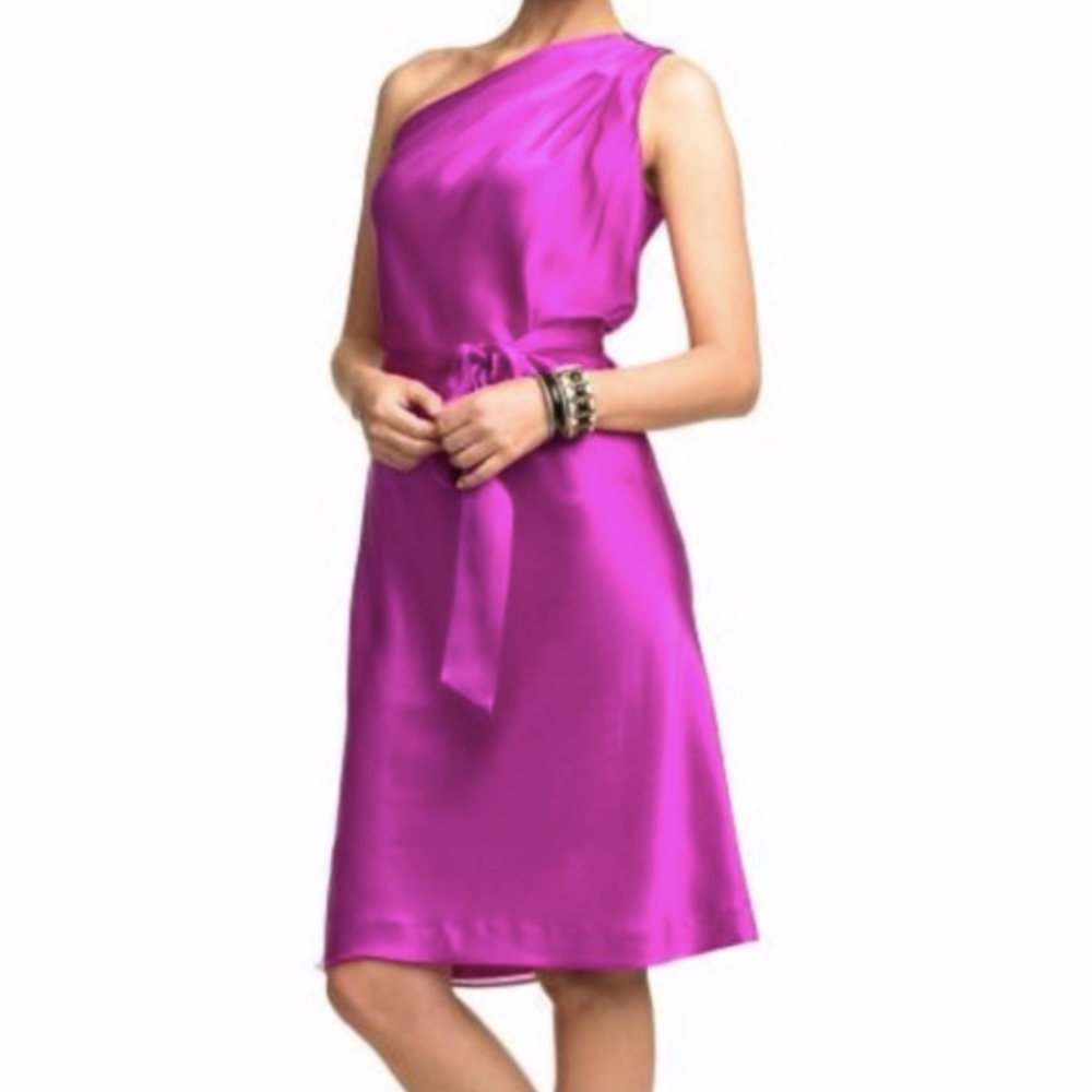 LAST CHANCE Banana Rebulic magenta silk dress